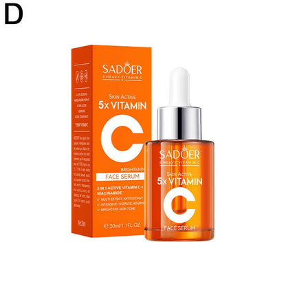 5Xvitamin C Facial Cleanser,Lotion,Eye Cream,Face Serum Whitening Brightening,Reduce Dullness of Skin Tone Skin Care Products